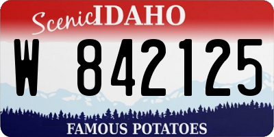 ID license plate W842125