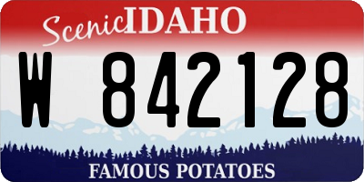 ID license plate W842128