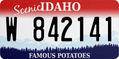 ID license plate W842141