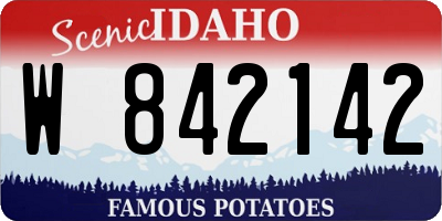 ID license plate W842142
