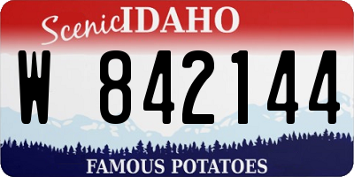 ID license plate W842144