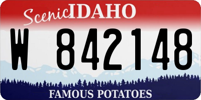 ID license plate W842148