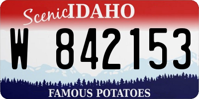 ID license plate W842153