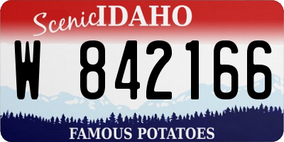 ID license plate W842166