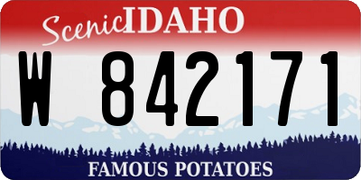 ID license plate W842171