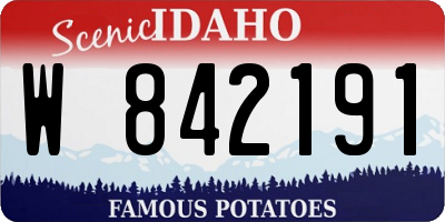 ID license plate W842191