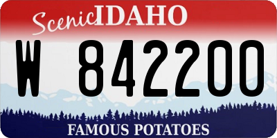 ID license plate W842200