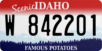 ID license plate W842201