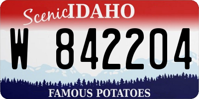 ID license plate W842204