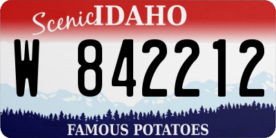 ID license plate W842212