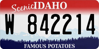 ID license plate W842214