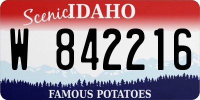ID license plate W842216