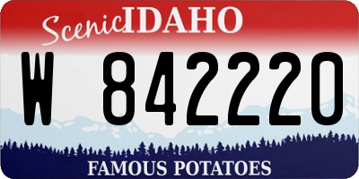 ID license plate W842220