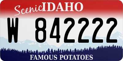 ID license plate W842222
