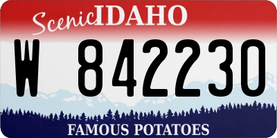 ID license plate W842230