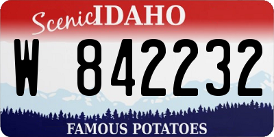 ID license plate W842232