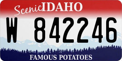 ID license plate W842246