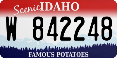 ID license plate W842248