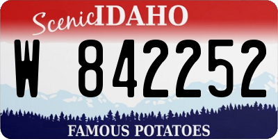 ID license plate W842252