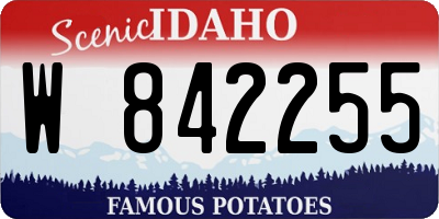 ID license plate W842255