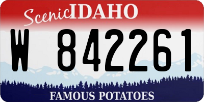 ID license plate W842261