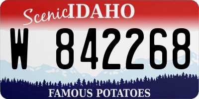 ID license plate W842268