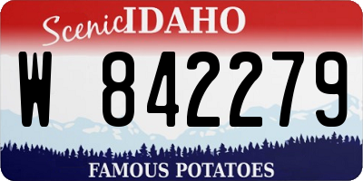 ID license plate W842279