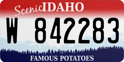 ID license plate W842283