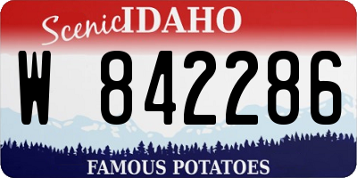 ID license plate W842286
