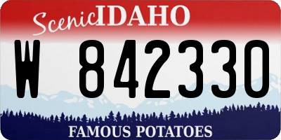ID license plate W842330