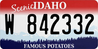 ID license plate W842332