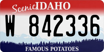 ID license plate W842336