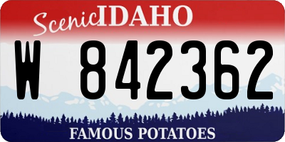 ID license plate W842362