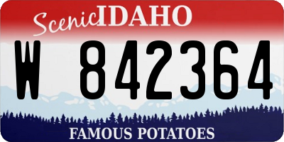 ID license plate W842364