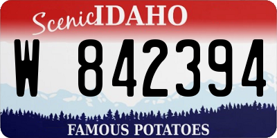 ID license plate W842394