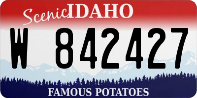 ID license plate W842427