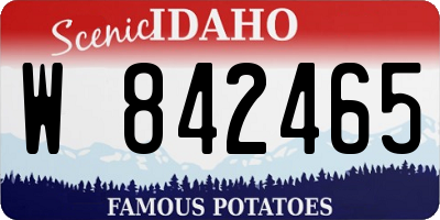 ID license plate W842465