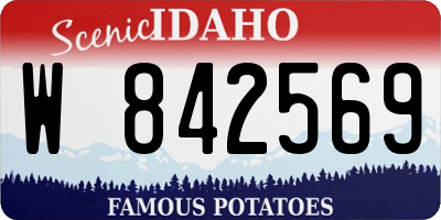 ID license plate W842569