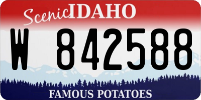 ID license plate W842588