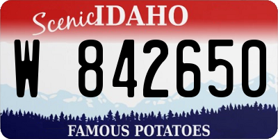 ID license plate W842650