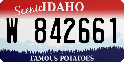 ID license plate W842661