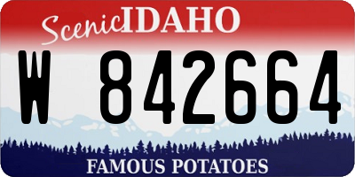 ID license plate W842664