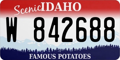 ID license plate W842688