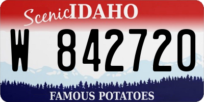 ID license plate W842720