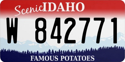 ID license plate W842771
