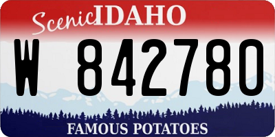 ID license plate W842780