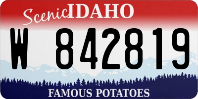 ID license plate W842819