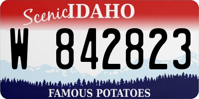 ID license plate W842823