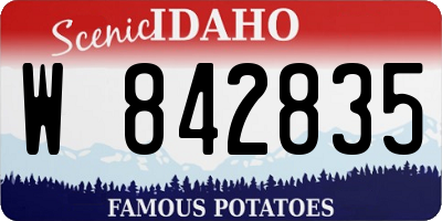 ID license plate W842835