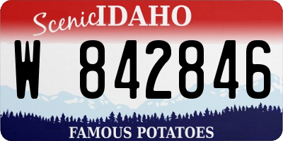 ID license plate W842846